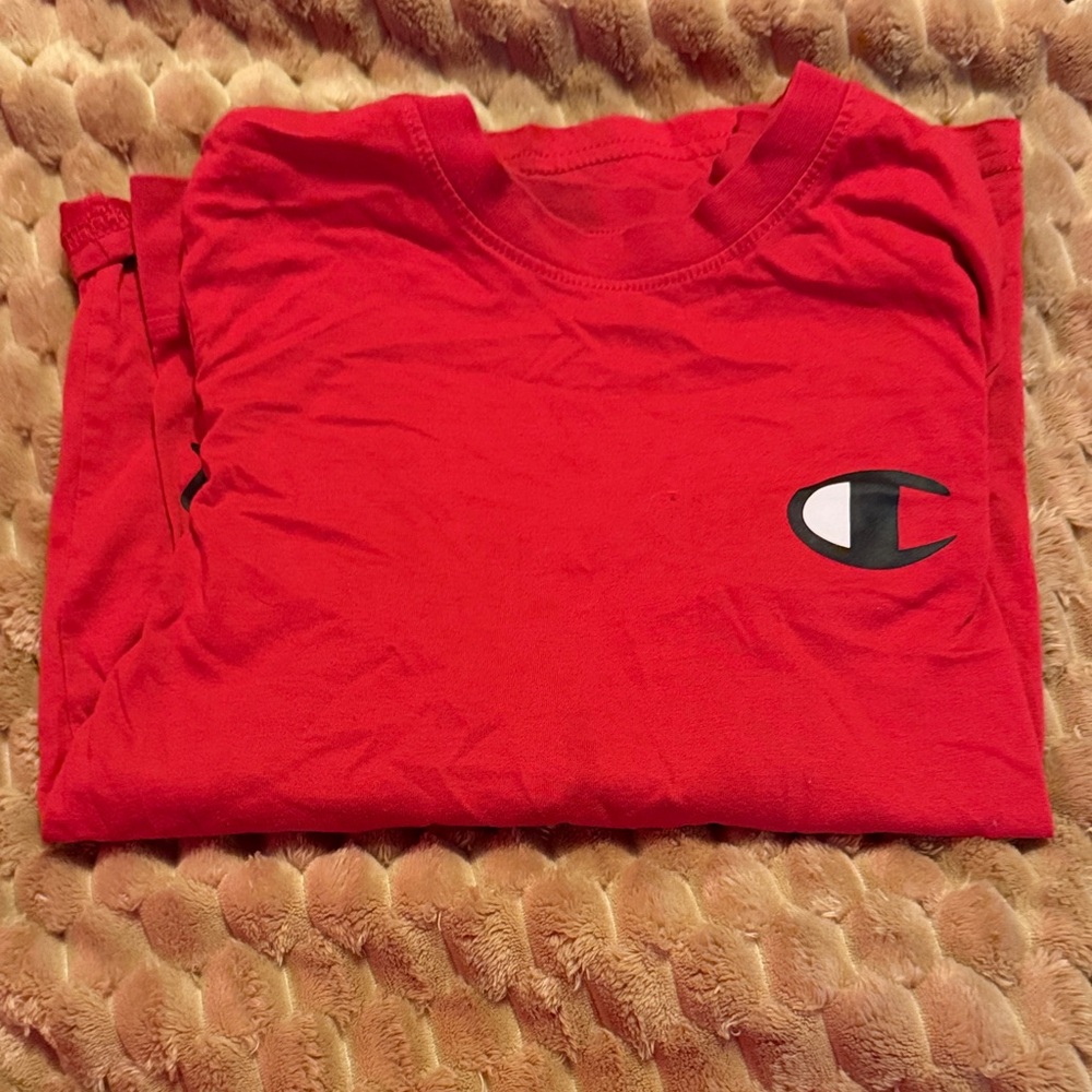 Champion Kids Red Short Sleeve Tee